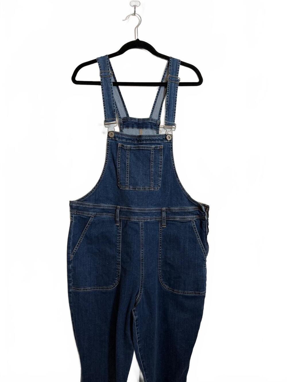 Torrid Denim Overalls Size 20 Wide-Leg Relaxed Fit